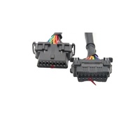 Arnés de cables hembra doble de núcleo completo de 16 pines OBD de alta calidad, longitud personalizada para aplicaciones electrónicas y Automotrices