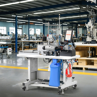 Machine à coudre industrielle automatique, ourlet inférieur à points de recouvrement, TS-800, ourlet inférieur à points de recouvrement automatique électrique moderne