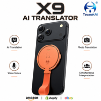 Dispositif de traduction linguistique X9, 13 langues hors ligne, traduction de photos et de textes pour le commerce extérieur, la réception, les voyages d'affaires