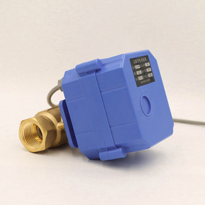 Vanne à bille électrique miniature en laiton à couple élevé DN15 Actionneur compact Vanne de vidange bidirectionnelle pour l'eau, le gaz, l'huile OEM personnalisable - Product Image 2