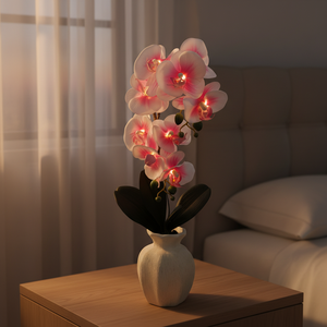 Plantes et fleurs artificielles Phalaenopsis en gros pour la décoration intérieure, la création d'ambiance, Pâques et Nouvel An - Product Image 4