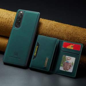 DG.MING Couverture de téléphone en cuir PU de conception détachable magnétique pour <span class=keywords><strong>Sony</strong></span> <span class=keywords><strong>Xperia</strong></span> 10 VI étui avec portefeuille béquille - Product Image 3