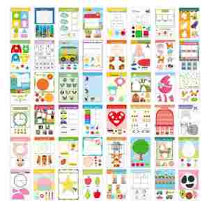 Libro de Actividades para Preescolares: Aprende a Cortar, Práctica de Corte y Pegado, Manualidades Sensoriales, Juguete DIY, Desarrollo de Habilidades con Tijeras - Product Image 5