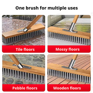 <span class=keywords><strong>Brosse</strong></span> à fil métallique à long manche <span class=keywords><strong>pour</strong></span> l'extérieur avec poignée <span class=keywords><strong>en</strong></span> <span class=keywords><strong>bois</strong></span> <span class=keywords><strong>pour</strong></span> le nettoyage du mousse et des taches sur les patios et allées - Product Image 6