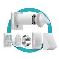Système de ventilation HRV pour bureau, salle de réunion, salle de classe, sous-sol, récupérateur à faible bruit, unité d'air frais murale