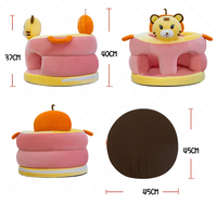 2025 New Baby Infant Mehrfach funktion Lion Fluffy Foam Sofa Kinder Plüsch Niedlicher Baumwoll sitz Kinder Spiels tuhl