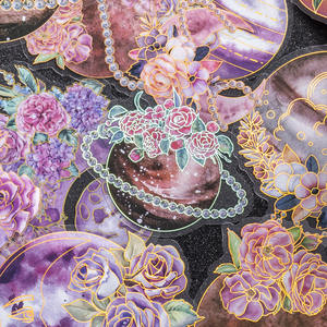 10 pièces/paquet Laser or autocollants planète série changeante planète thème Journal matériel autocollant décoratif 6 modèles - Product Image 2