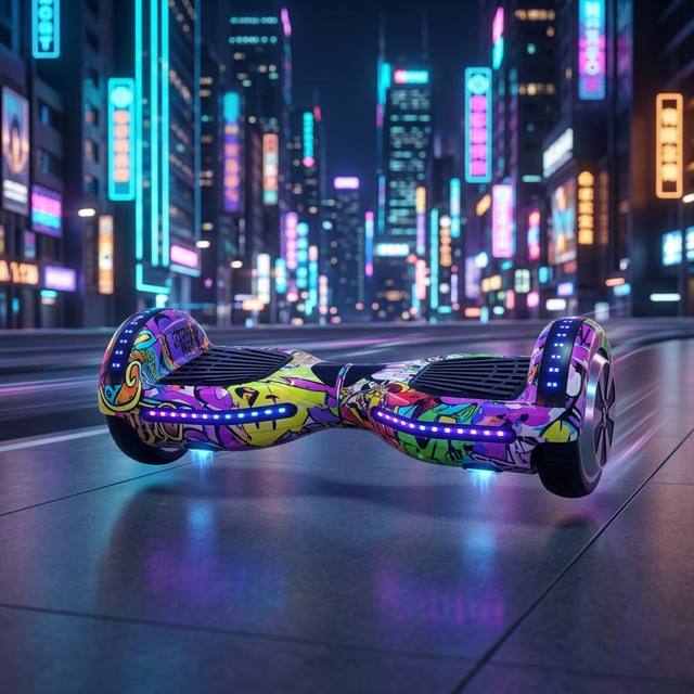 Premium Smart Hoverboard with 4D Sensing Balance System Bluetooth Music 20km Long Range Electric Scooter