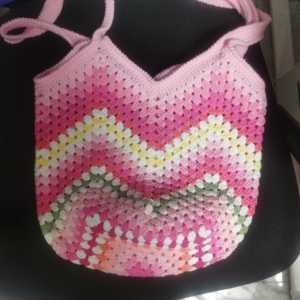 2025 Latest Customized Handmade Crochet <b>Bag</b> for Women Fashion Embroidery Pattern Textile & <b>Fabric</b> Craft - Product Image 3