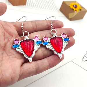 เครื่องประดับโลหะผสม โจเซฟ โจสตาร์ จากอนิเมะ โจโจ้ แอนด์ บิสเซอร์ แอดเวนเจอร์ สำหรับคอสเพลย์ ต่างหูแบบจี้ - Product Image 3