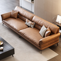 Canapé en cuir de luxe, design moderne pour salon, ensemble de canapés modulaires Chesterfield, meubles pour la maison, l'hôtel, le bureau