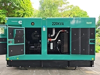 Groupe électrogène silencieux 176 kW 220 kVA, générateur diesel 6CTAA8.3-G2, type silencieux, 160 kW 200 kVA, triphasé, groupe électrogène de secours pour usine