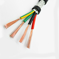 RVVP 3 4 5 6 núcleos * 1.0MM2 1.5MM2 2.5MM2 4MM2 Conductor de cobre desnudo Cable de control blindado