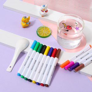 Nuevo Estilo de Bolígrafo Mágico Flotante en Agua, 4, 8, 12 Colores, Marcadores para Tela y Papel para Niños, Marcadores de Pizarra Blanca de Material Plástico - Product Image 5