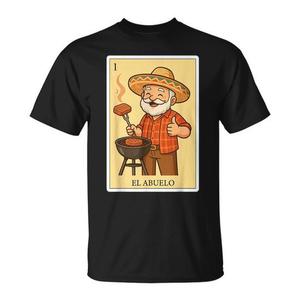 Camiseta Spanish Mexican Bingo El Abuelo para adulto, unisex, negra, 100 algodón, ropa informal - Product Image 1