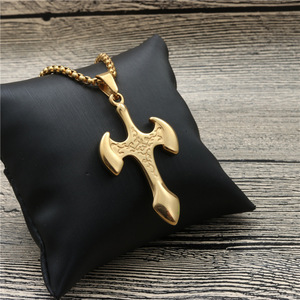<b>Cross</b> Pendant Necklace Zinc Alloy Unisex Fashion Jewelry Gift - Product Image 2