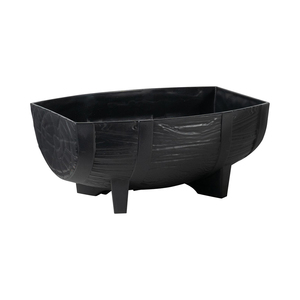 Trang trí nội thất mộc mạc nhựa Nửa Thùng hoa nồi vườn trồng - Product Image 2