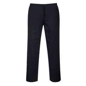 PORTWEST - C070BKTXXXL Pantalon haut noir avec cordon de serrage-EAN 5036108280452 CHEFS AND FOOD INDUSTRY WORKWEAR - Product Image 1