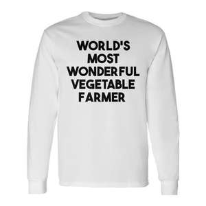 Camiseta de manga larga del agricultor de vegetales más maravilloso del mundo - Product Image 1