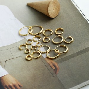Pendientes de Aro Versátiles de <span class=keywords><strong>Plata</strong></span> de Ley 925 para Mujer, Chapados en Oro de 18K, Pendientes Huggies de <span class=keywords><strong>Plata</strong></span> 925, Venta al por Mayor - Product Image 4