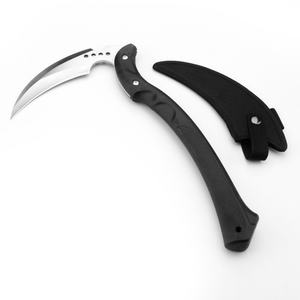 Guadaña de jardín recta de acero inoxidable con acabado de óxido negro, para agricultura, con mango de plástico y espesor de 1.5mm - Product Image 4