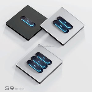 สวิตช์ปุ่มเปิดเปียโนอะคริลิค Pmma,สวิตช์ไฟสำหรับติดผนังแก้วอารมณ์แบบสหราชอาณาจักร Bs สวิตช์ไฟฟ้าและซ็อกเก็ต - Product Image 1