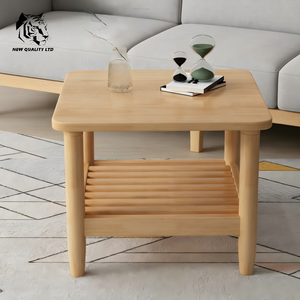 Table basse en bois de style log, nouvelle mode, pour salon, prix d'usine, personnalisable, en stock, écologique - Product Image 3