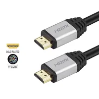 Vente en gros, câble plaqué or haute vitesse 3D 4K 60Hz version 2.0, isolation en PVC de 2 pieds pour moniteur et lecteur DVD