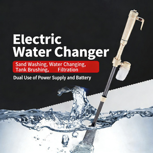 Pompa per <span class=keywords><strong>Acquario</strong></span> <span class=keywords><strong>in</strong></span> Plastica Ecologica Moderna Quadrata con Cambio Acqua Elettrico e Dispositivo di Aspirazione Detriti per Pulizia <span class=keywords><strong>Sabbia</strong></span> - Product Image 4
