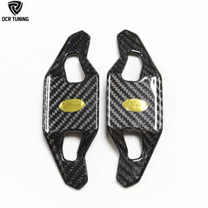 Palanca de cambios de fibra de carbono seca para <span class=keywords><strong>Audi</strong></span> A3 S3 RS3 S4 A5 RS5 B9 Q7 R8 <span class=keywords><strong>TT</strong></span> <span class=keywords><strong>2017</strong></span>-19 embellecedor de extensión de rueda <span class=keywords><strong>Interior</strong></span> estilo A - Product Image 3
