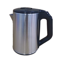 Bouilloire électrique portable en acier inoxydable de haute qualité 2L, nouvelle conception, 220v, ébullition rapide, arrêt automatique, anti-ébullition à sec, hôtel