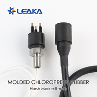 Conector Subacuático Subconn de 3 Pines, Conector de Cable de Latón y Acero Inoxidable, Longitud de Cable Personalizada, Hermético, Envío en 2 Semanas, Anillos de Sellado de Repuesto