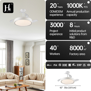 42 Silver <b>Ceiling</b> Fan Modern Retractable <b>Ceiling</b> Fan DC Motor <b>Ceiling</b> Fan with <b>Remote</b> <b>Control</b> - Product Image 4