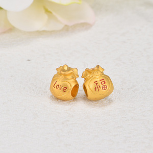 Chinese Style <b>Lucky</b> Bag Alloy Beads With Love And Fortune Character For <b>Bracelet</b> Making DIY Jewelry Accessories - Product Image 4