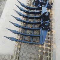 WIGON Râteau à racines personnalisé, râteau de jardin, râteau à roches pour excavatrices jusqu'à 32 tonnes, vente chaude