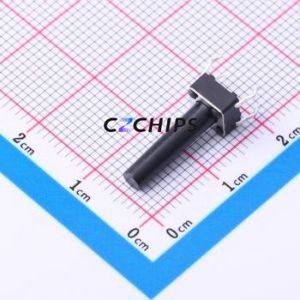 TSD001B17026A Tactile Switch Through hole Component (THT)-4P,6x6mm Switch Round Button 2.6N Through Hole 6mm - Product Image 1