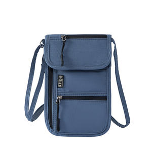 Organisateur de passeport multifonctionnel avec cordon, porte-passeport portable, étui pour billets d'avion et cartes, sac de téléphone unisexe à porter autour du cou ou en bandoulière - Product Image 5