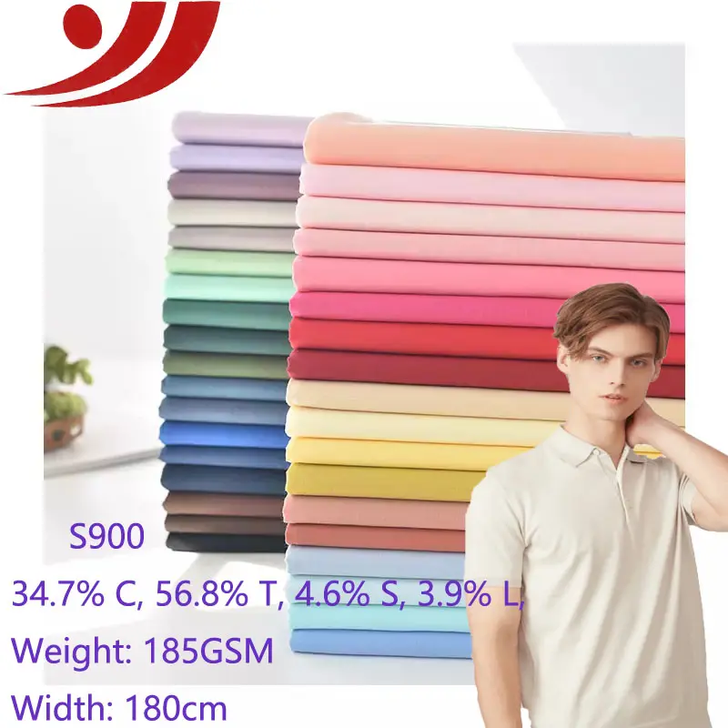 34.4% long staple cotton 25.1% Lessel 4.7% mulberry silk 21.8% super fine denier silk 4% French linen mercerized plain fabric