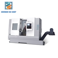 Centre d'usinage 4 axes pour pièces médicales de précision TCK63Y-3000, tour CNC à lit incliné axe Y, 8 broches, commande KND, haute précision, entraînement direct