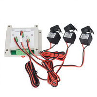 Medidor Digital RS485 kWh de Energía con Riel Din, Transformador de Corriente CA, Medidor de Potencia de Alta Eficiencia, 100A, 1 Unidad
