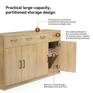 30 jaar fabrieksgarantie houten antieke sideboard kast keuken luxe opberg display laden kasten groothandel - Product Image 5