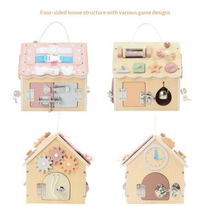 Planche d'activités en bois écologique en gros - Jouet Montessori pour développer la motricité fine pour les tout-petits de 3 ans et plus, certifié CE, couleur - Product Image 3