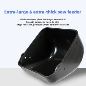 Factory Cast Iron Sow Feeding <strong>Trough</strong> Anti Collision Pig Feed Bowl for Pig Pen Farrowing Crate Livestock Supplies - Product Image 3