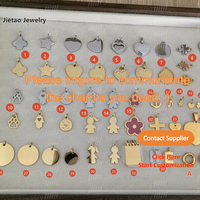 Bijoux en acier inoxydable personnalisés, breloques à ressort DIY, pendentifs nom, date, cœur, étoile, cadeau de Noël pour femmes