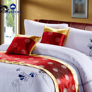 Tope noté 5 étoiles lit décoratif coureur fournisseurs de linge d'hôtel pour hôtel, draps en lin 100% microfibre hôtel à <span class=keywords><strong>new</strong></span> york - Product Image 6