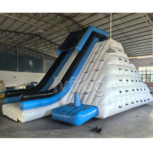 Toboggan aquatique gonflable flottant pour lac et piscine, toboggan géant pour parc aquatique <span class=keywords><strong>extérieur</strong></span> avec échelle d'escalade - Product Image 4