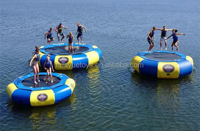 Ngoài trời trong nhà Trampoline Trò Chơi Nước Inflatable Trampoline, Biển Inflatable Trampoline Inflatable, Inflatable Thủy Sản Trampoline để Bán