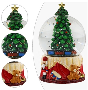 Giáng sinh tổ chức sự kiện mùa đông thủy tinh trang trí Santa pha lê bóng Xmas trẻ em món quà Quả cầu tuyết - Product Image 3