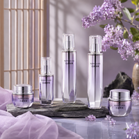 Bouteilles à pompe cosmétiques professionnelles en verre, pots ronds 30g 50g 40ml 100ml 120ml, pulvérisation, sérigraphie, fournisseur OEM ODM