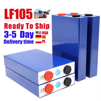 Baterai Lithium ion 3.2v Lifepo4 105ah Grade A sel baterai untuk DIY 12v 24v 48v Pak baterai RV troli Golf